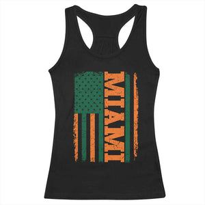 Vintage Miami Racerback Tank Top Classic Retro City USA Flag Game Day TS10 Black Print Your Wear