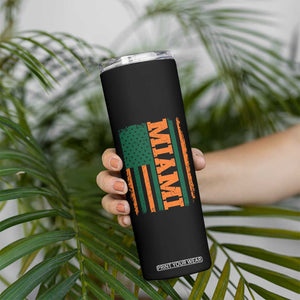 Vintage Miami Skinny Tumbler Classic Retro City USA Flag Game Day TS10 Print Your Wear