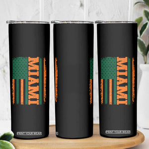 Vintage Miami Skinny Tumbler Classic Retro City USA Flag Game Day TS10 Print Your Wear