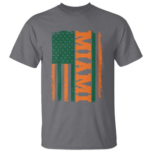 Vintage Miami T Shirt Classic Retro City USA Flag Game Day TS10 Charcoal Print Your Wear