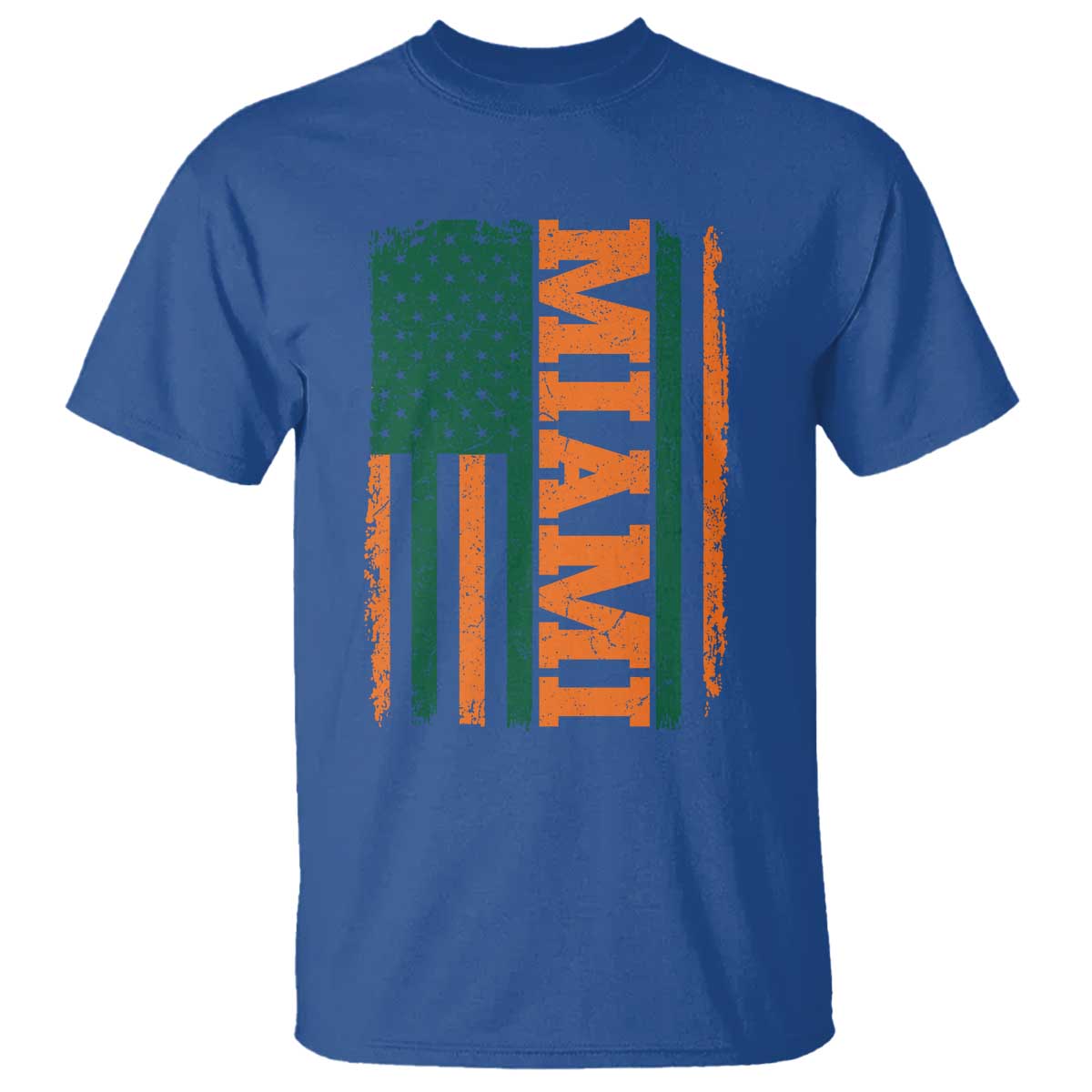 Vintage Miami T Shirt Classic Retro City USA Flag Game Day TS10 Royal Blue Print Your Wear