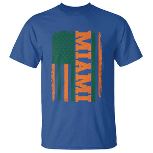 Vintage Miami T Shirt Classic Retro City USA Flag Game Day TS10 Royal Blue Print Your Wear