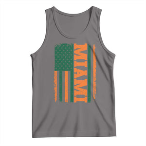 Vintage Miami Tank Top Classic Retro City USA Flag Game Day TS10 Deep Heather Print Your Wear