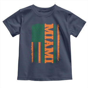Vintage Miami Toddler T Shirt Classic Retro City USA Flag Game Day TS10 Navy Print Your Wear
