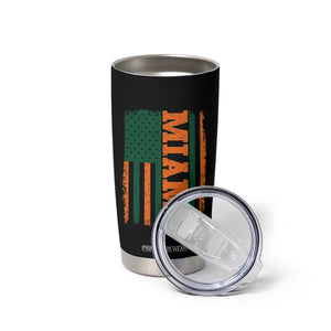 Vintage Miami Tumbler Cup Classic Retro City USA Flag Game Day TS10 Print Your Wear