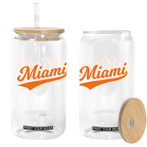 Vintage Miami Glass Can Florida FL Varsity Script Retro Vintage Athletic Sports TS10 Print Your Wear