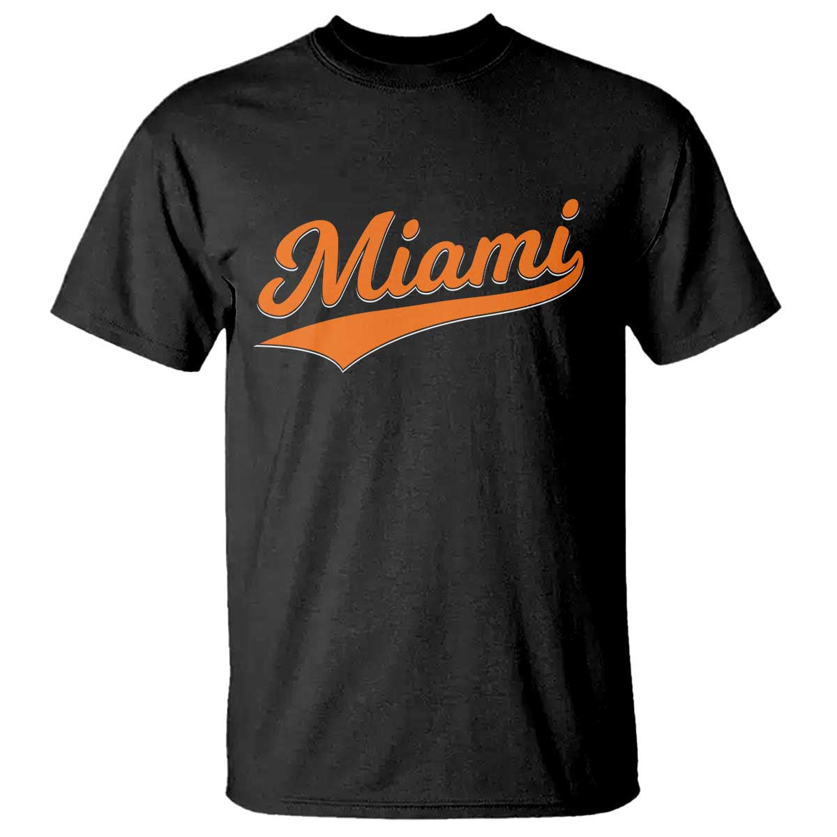 Vintage Miami T Shirt Florida FL Varsity Script Retro Vintage Athletic Sports - Print Your Wear