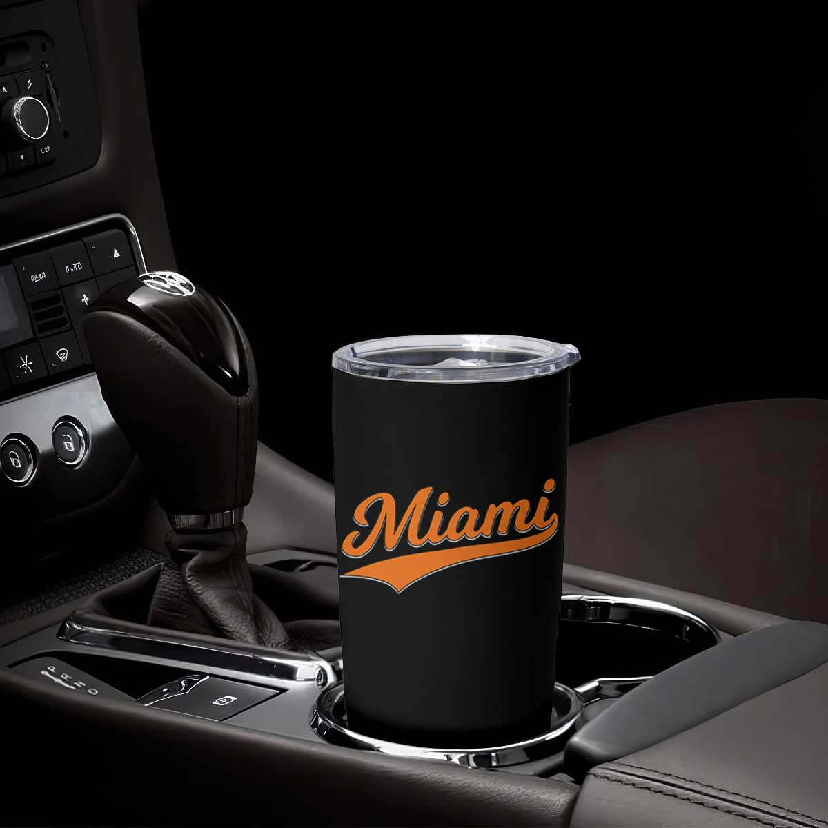 Vintage Miami Tumbler Cup Florida FL Varsity Script Retro Vintage Athletic Sports TS10 Print Your Wear