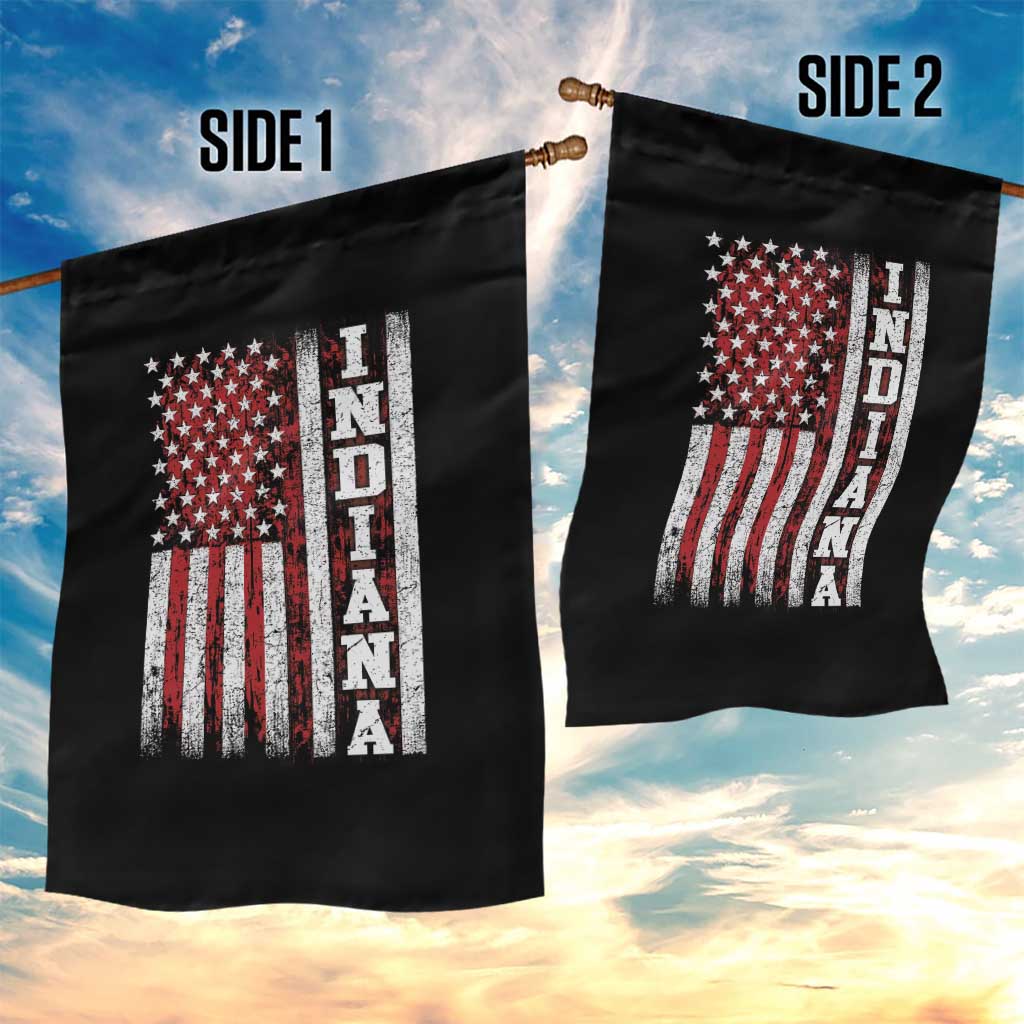 Indiana Fan Garden Flag Classic Retro City USA Flag Patriotic American TS10 Print Your Wear