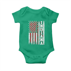 Indiana Fan Baby Onesie Classic Retro City USA Flag Patriotic American TS10 Irish Green Print Your Wear