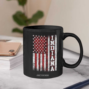 Indiana Fan Coffee Mug Classic Retro City USA Flag Patriotic American TS10 Print Your Wear