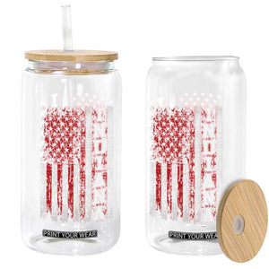 Indiana Fan Glass Can Classic Retro City USA Flag Patriotic American TS10 Print Your Wear