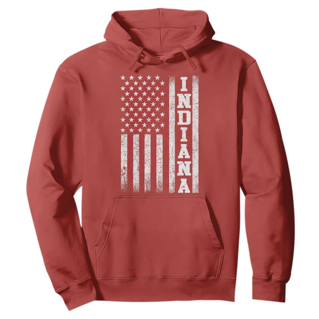 Indiana Fan Hoodie Classic Retro City USA Flag Patriotic American TS10 Red Print Your Wear