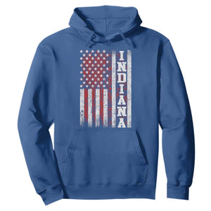Indiana Fan Hoodie Classic Retro City USA Flag Patriotic American TS10 Royal Blue Print Your Wear