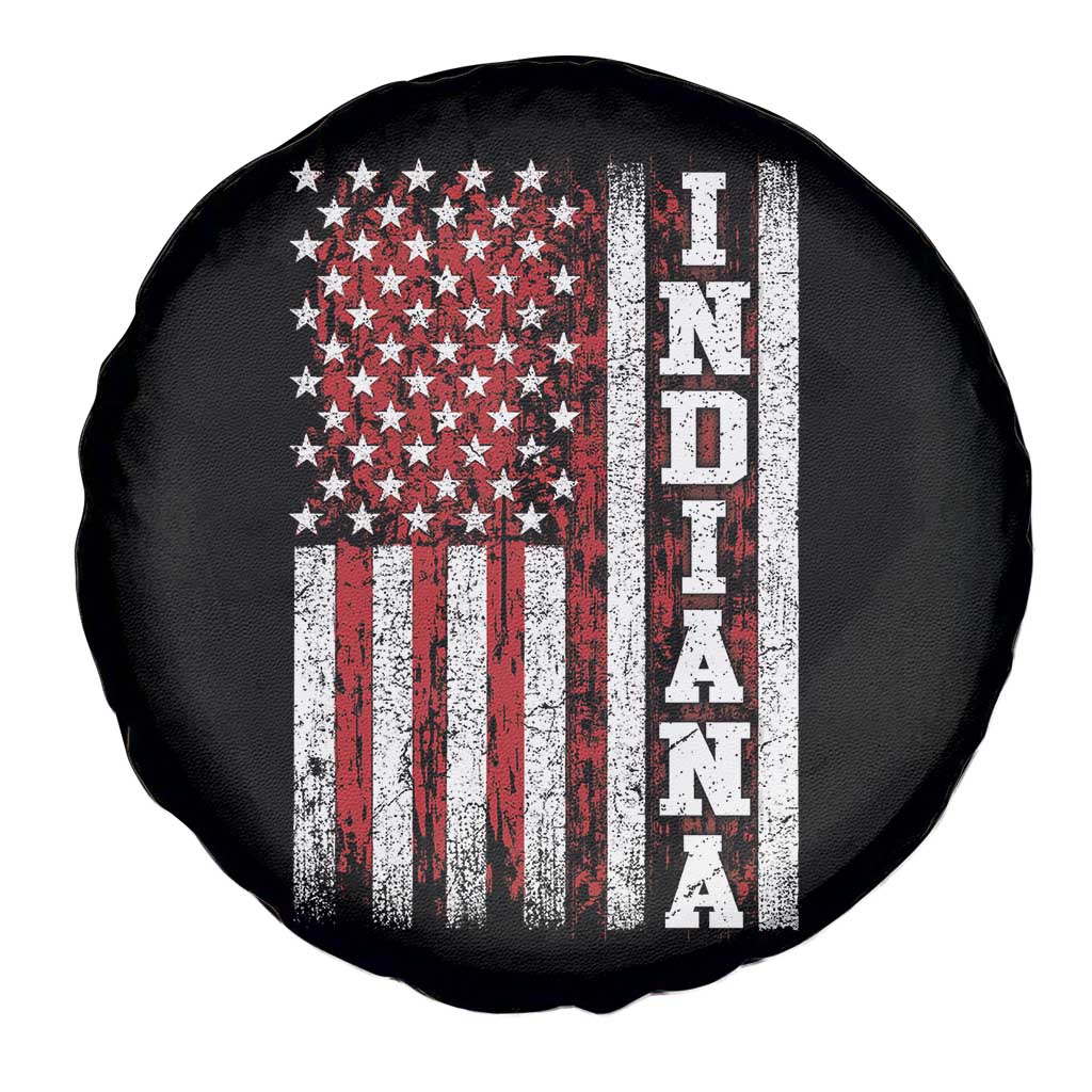 Indiana Fan Spare Tire Cover Classic Retro City USA Flag Patriotic American TS10 Print Your Wear