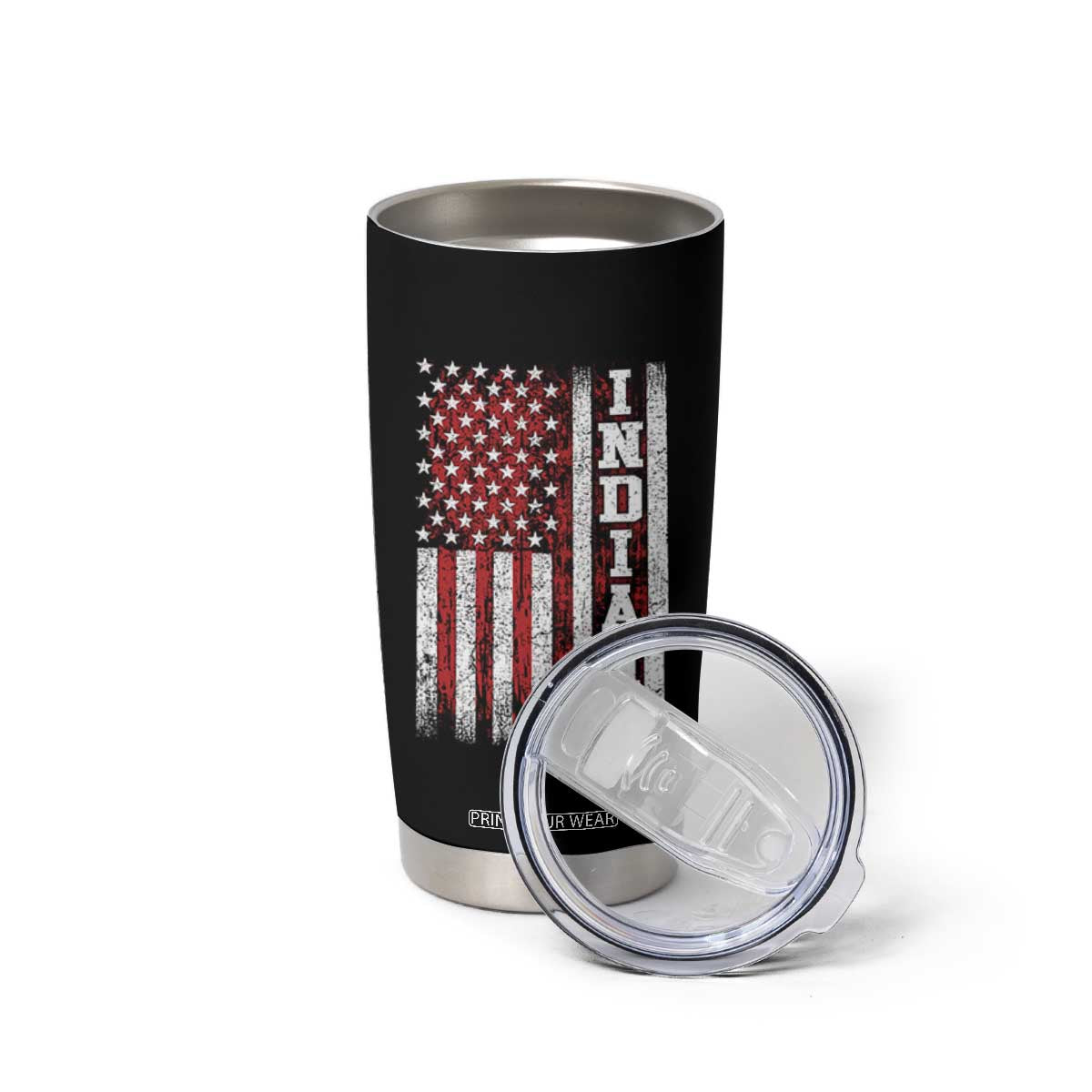 Indiana Fan Tumbler Cup Classic Retro City USA Flag Patriotic American TS10 Print Your Wear