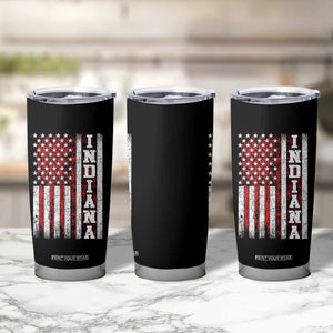 Indiana Fan Tumbler Cup Classic Retro City USA Flag Patriotic American TS10 Print Your Wear