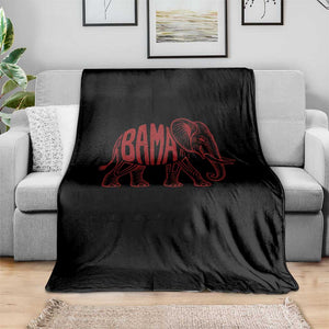 Alabama Fan Throw Blanket Retro Vintage City Elephant Bama Mascot Game Day TS10 Print Your Wear