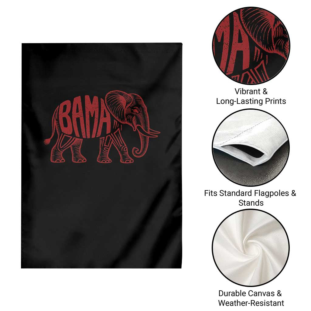 Alabama Fan Garden Flag Retro Vintage City Elephant Bama Mascot Game Day TS10 Print Your Wear