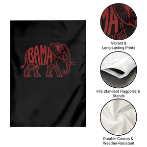 Alabama Fan Garden Flag Retro Vintage City Elephant Bama Mascot Game Day TS10 Print Your Wear