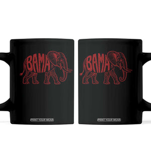 Alabama Fan Coffee Mug Retro Vintage City Elephant Bama Mascot Game Day TS10 Black Print Your Wear