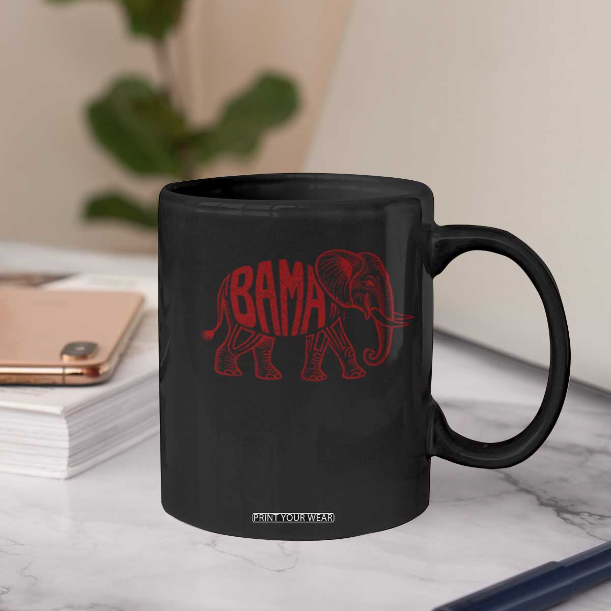 Alabama Fan Coffee Mug Retro Vintage City Elephant Bama Mascot Game Day TS10 Print Your Wear