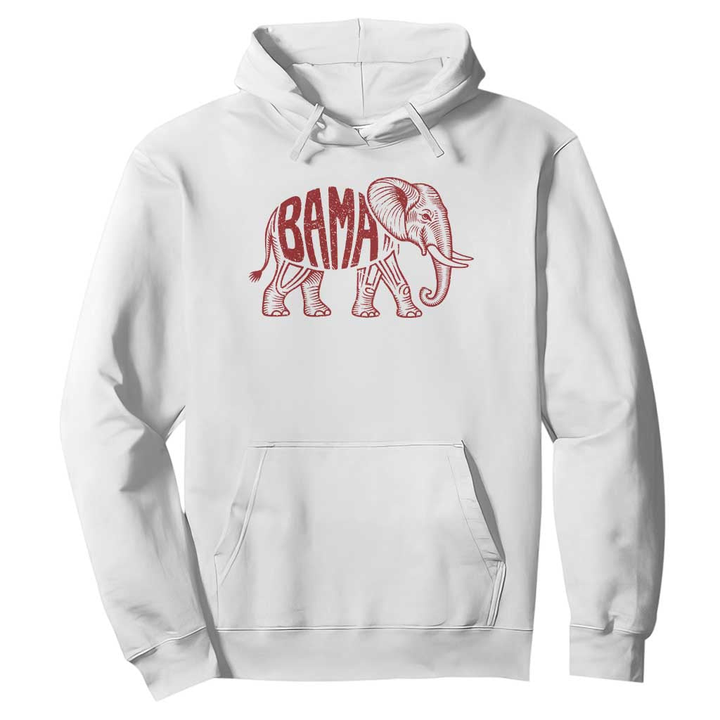 Alabama Fan Hoodie Retro Vintage City Elephant Bama Mascot Game Day TS10 White Print Your Wear