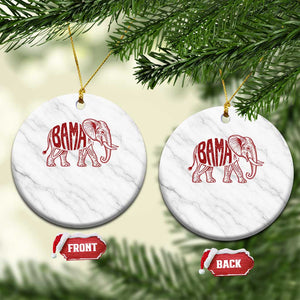 Alabama Fan Ceramic Ornament Retro Vintage City Elephant Bama Mascot Game Day TS10 1pc White Marble Print Your Wear