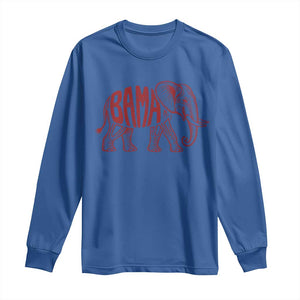 Alabama Fan Long Sleeve Shirt Retro Vintage City Elephant Bama Mascot Game Day TS10 Royal Blue Print Your Wear