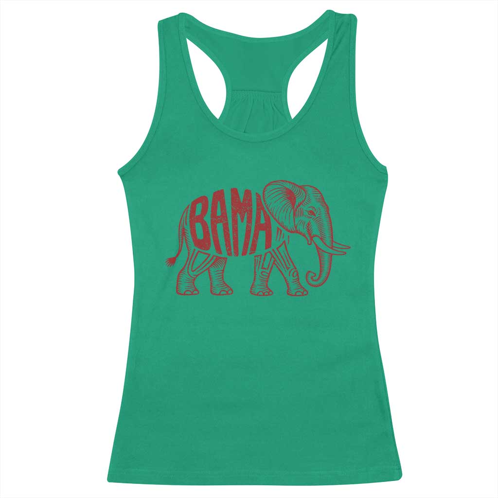 Alabama Fan Racerback Tank Top Retro Vintage City Elephant Bama Mascot Game Day TS10 Irish Green Print Your Wear