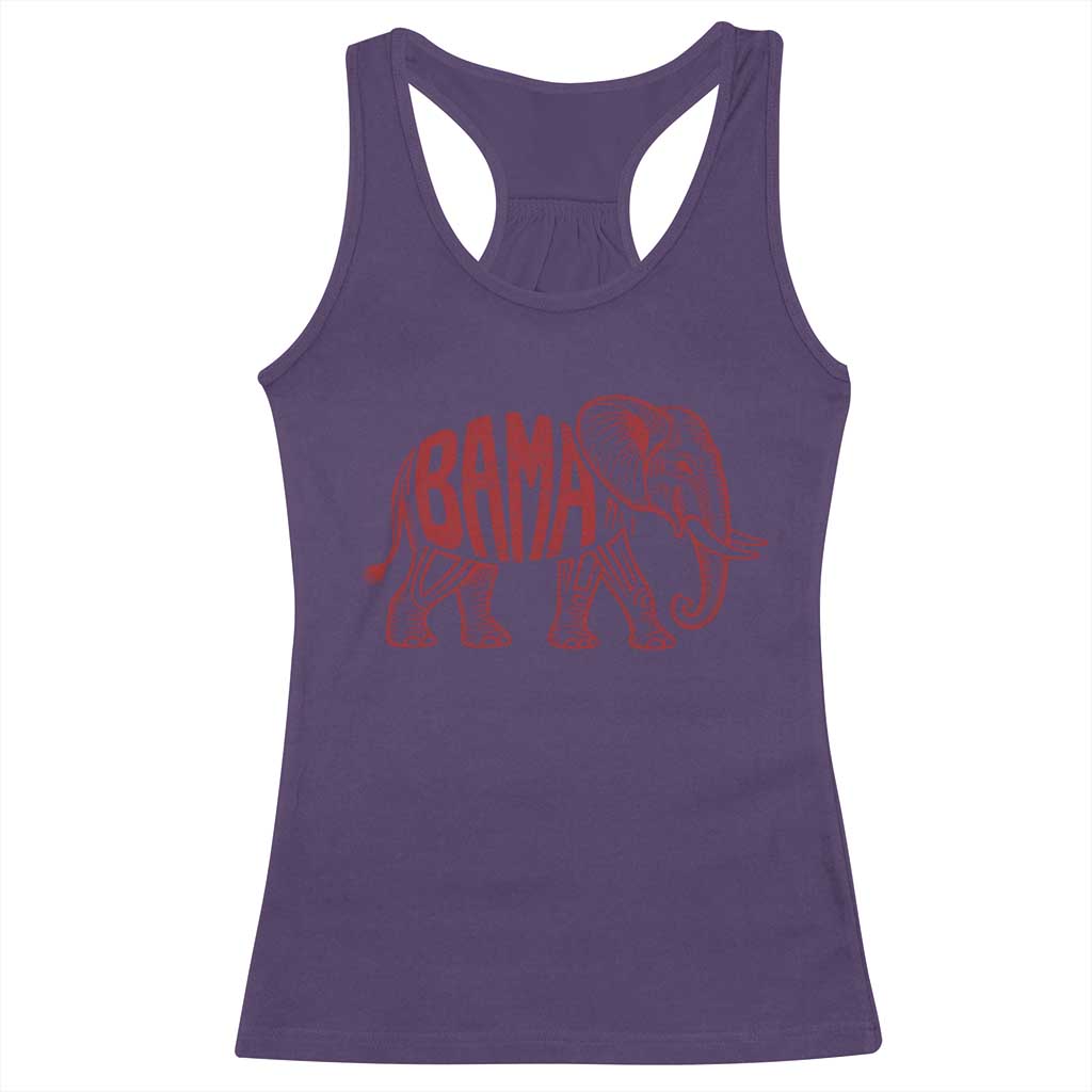 Alabama Fan Racerback Tank Top Retro Vintage City Elephant Bama Mascot Game Day TS10 Purple Print Your Wear