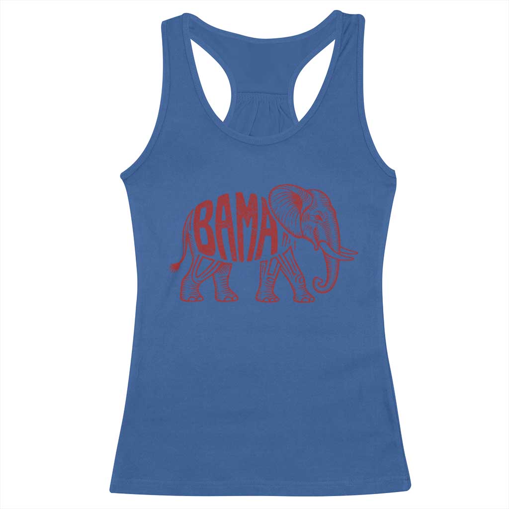 Alabama Fan Racerback Tank Top Retro Vintage City Elephant Bama Mascot Game Day TS10 Royal Blue Print Your Wear