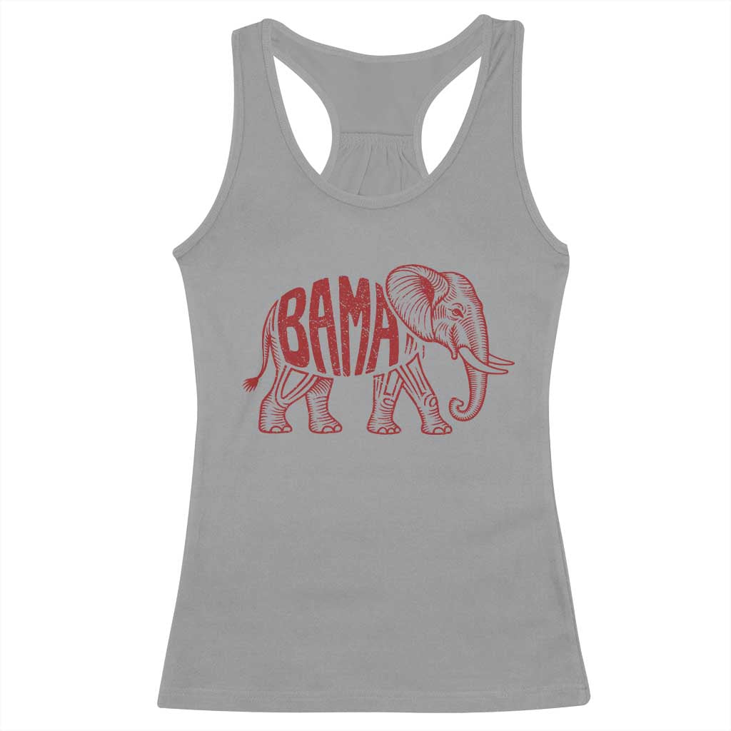 Alabama Fan Racerback Tank Top Retro Vintage City Elephant Bama Mascot Game Day TS10 Sport Gray Print Your Wear