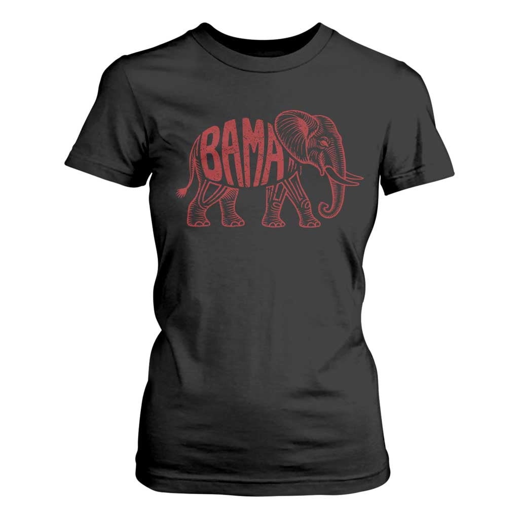 Alabama Fan T Shirt For Women Retro Vintage City Elephant Bama Mascot Game Day TS10 Black Print Your Wear