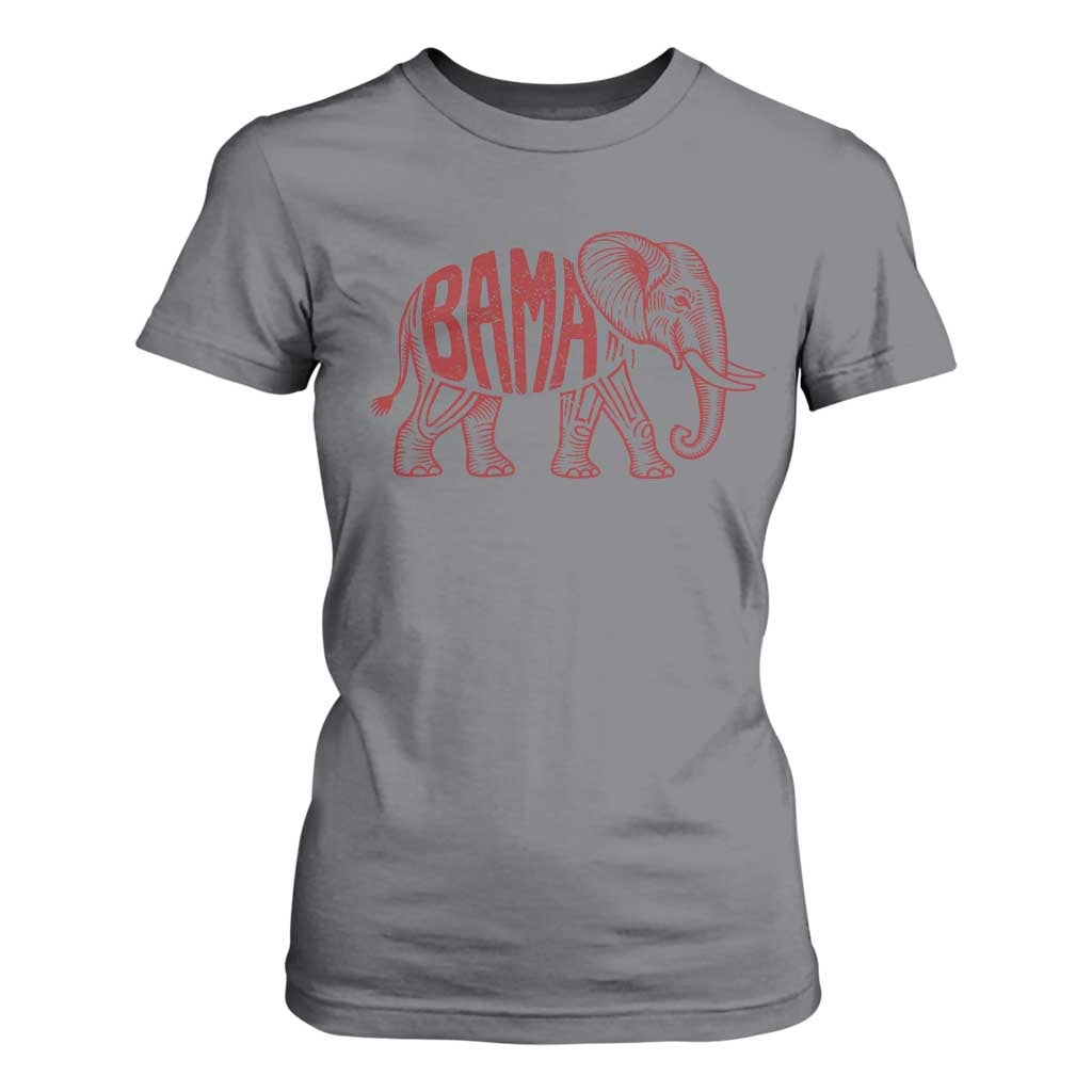 Alabama Fan T Shirt For Women Retro Vintage City Elephant Bama Mascot Game Day TS10 Charcoal Print Your Wear