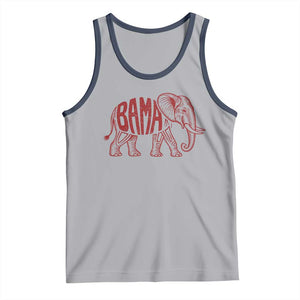Alabama Fan Tank Top Retro Vintage City Elephant Bama Mascot Game Day TS10 Athletic Heather Navy Print Your Wear