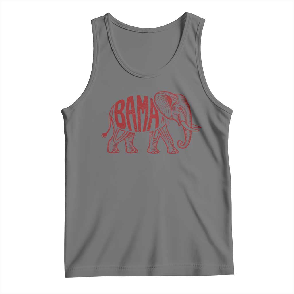 Alabama Fan Tank Top Retro Vintage City Elephant Bama Mascot Game Day TS10 Black Heather Print Your Wear