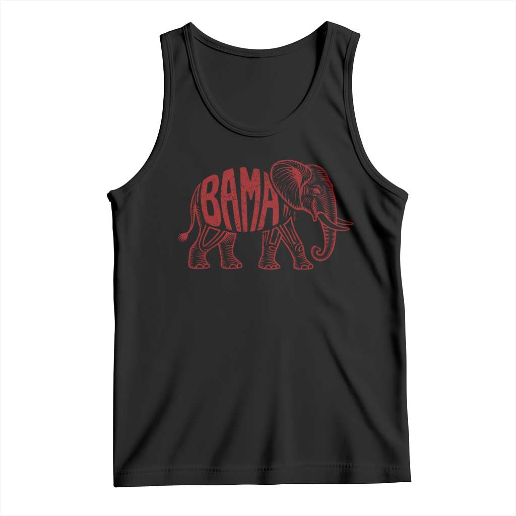Alabama Fan Tank Top Retro Vintage City Elephant Bama Mascot Game Day TS10 Black Print Your Wear