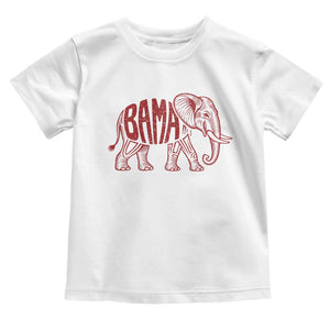 Alabama Fan Toddler T Shirt Retro Vintage City Elephant Bama Mascot Game Day TS10 White Print Your Wear