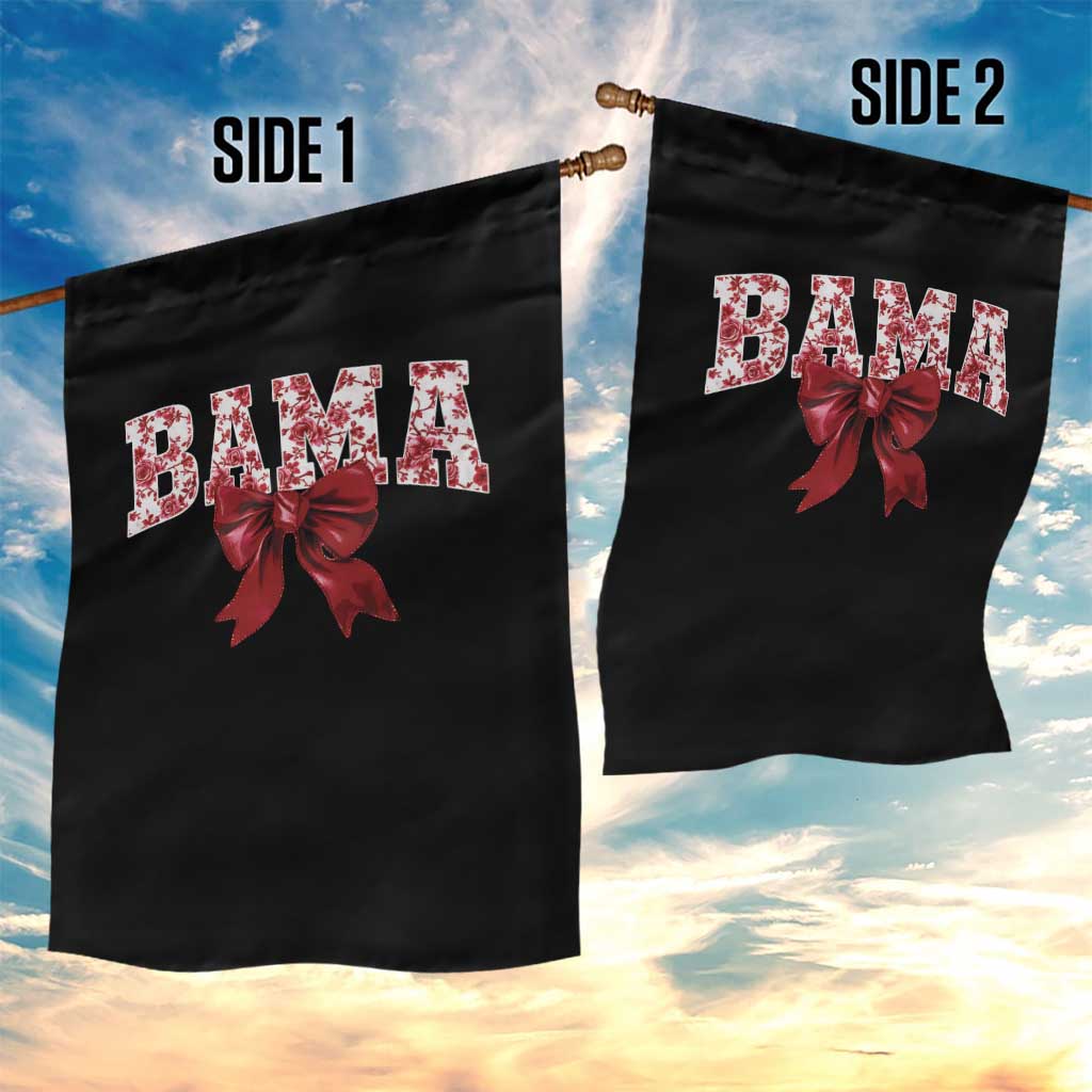 Vintage Bama Coquette Bow Garden Flag Retro Varsity Alabama Football Lover AL State TS10 Print Your Wear