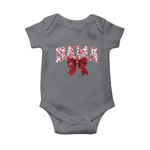 Vintage Bama Coquette Bow Baby Onesie Retro Varsity Alabama Football Lover AL State TS10 Charcoal Print Your Wear