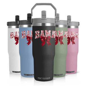 Vintage Bama Coquette Bow Flip Straw Tumbler Retro Varsity Alabama Football Lover AL State TS10 Print Your Wear