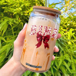 Vintage Bama Coquette Bow Glass Can Retro Varsity Alabama Football Lover AL State TS10 Black Print Your Wear