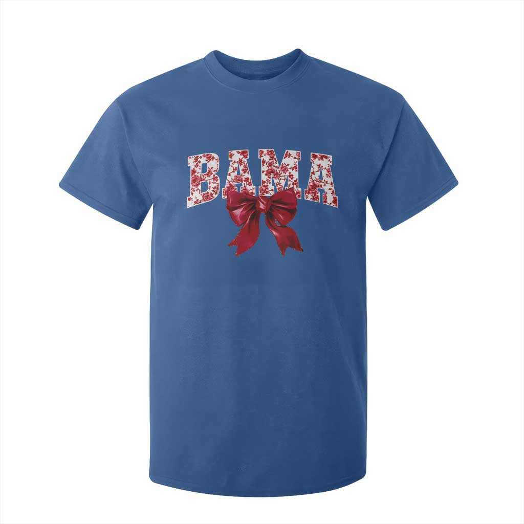 Vintage Bama Coquette Bow T Shirt For Kid Retro Varsity Alabama Football Lover AL State TS10 Royal Blue Print Your Wear