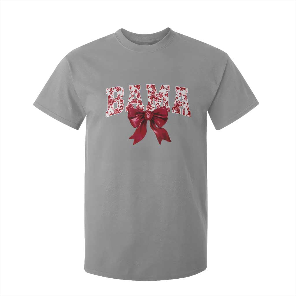 Vintage Bama Coquette Bow T Shirt For Kid Retro Varsity Alabama Football Lover AL State TS10 Sport Gray Print Your Wear