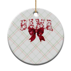 Vintage Bama Coquette Bow Ceramic Ornament Retro Varsity Alabama Football Lover AL State TS10 1pc Christmas Plaid Print Your Wear