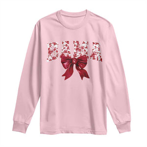 Vintage Bama Coquette Bow Long Sleeve Shirt Retro Varsity Alabama Football Lover AL State TS10 Light Pink Print Your Wear
