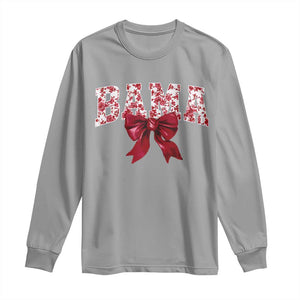 Vintage Bama Coquette Bow Long Sleeve Shirt Retro Varsity Alabama Football Lover AL State TS10 Sport Gray Print Your Wear