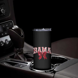 Vintage Bama Coquette Bow Skinny Tumbler Retro Varsity Alabama Football Lover AL State TS10 Print Your Wear