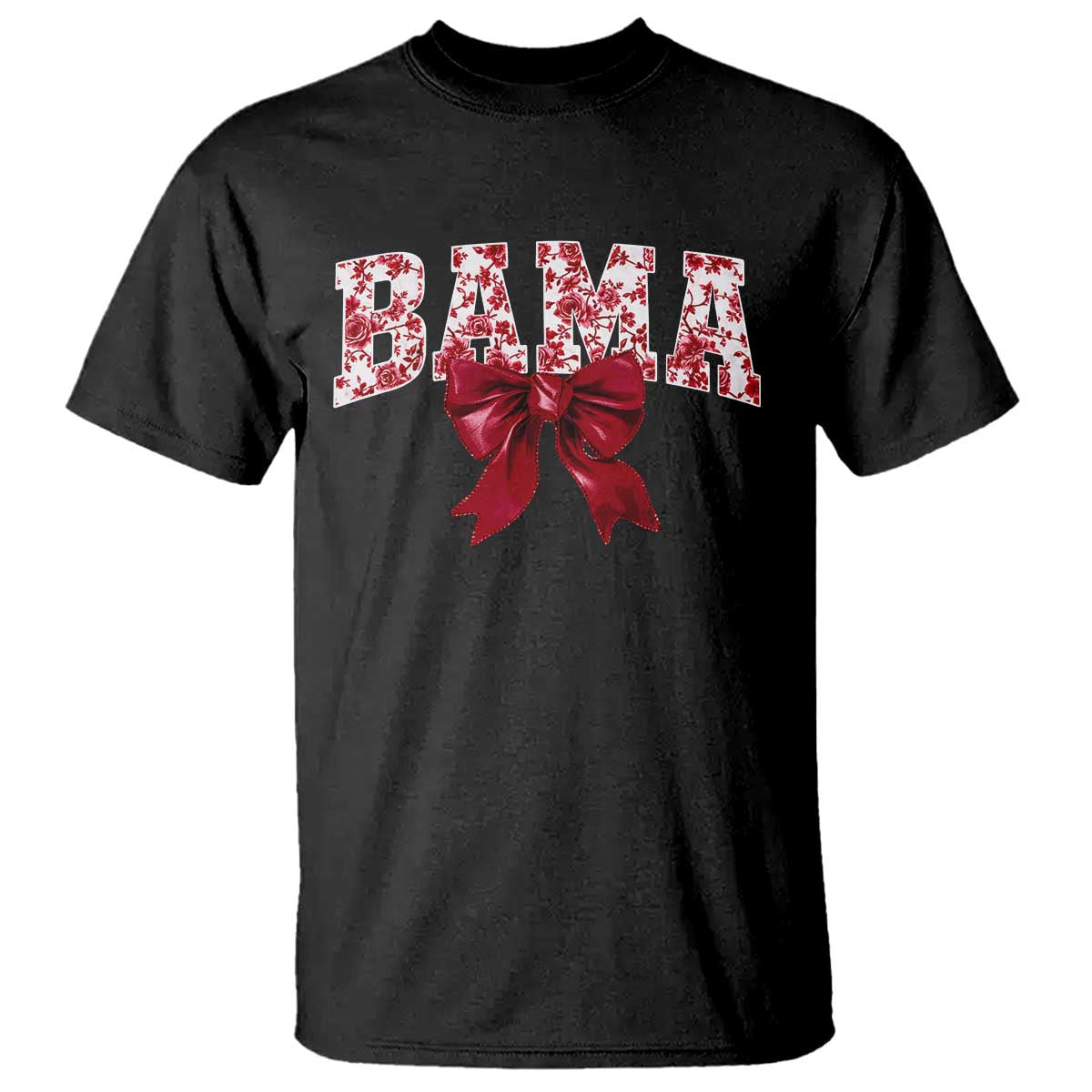 Vintage Bama Coquette Bow T Shirt Retro Varsity Alabama Football Lover AL State TS10 Black Print Your Wear